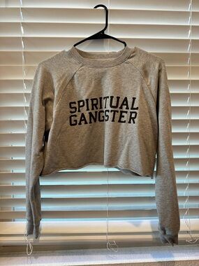 Spiritual Gangster Cropped Sweatshirt